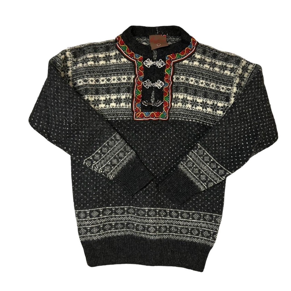 vintage Christiania Wool Nordic Scandinave Sweater